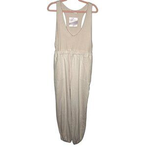 NWT Vada Winter Maverick beige jogger jumpsuit size L
